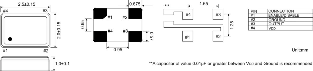 SPXO OSZILLATOR CERÁMICO 2,5 X 2,0 MM SPXO OSZILLATOR CERÁMICO 2,5 X 2,0 MM