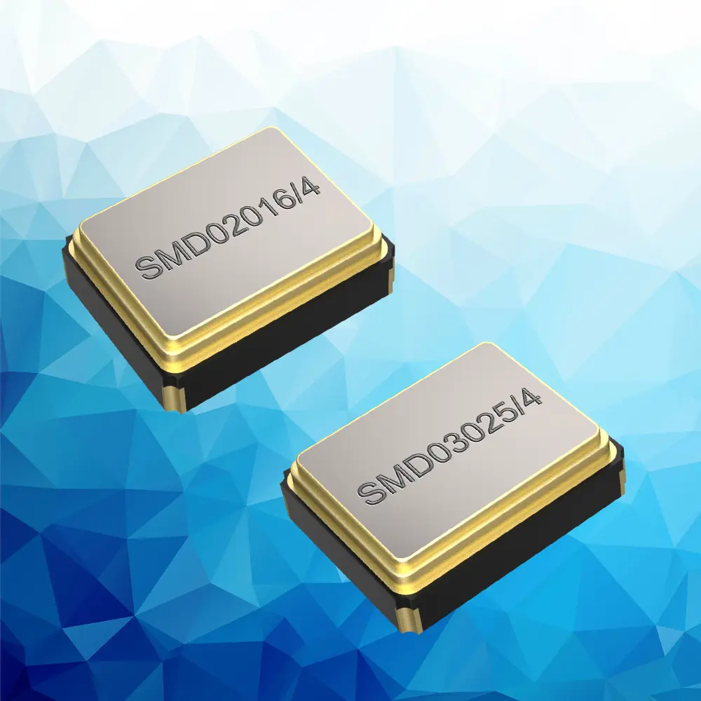 Cristales SMD: MÁS PEQUEÑOS Y MÁS ESTABLES EN FRECUENCIA Cristales oscilantes, cristales SMD, generadores de reloj, cristales en carcasas cerámicas