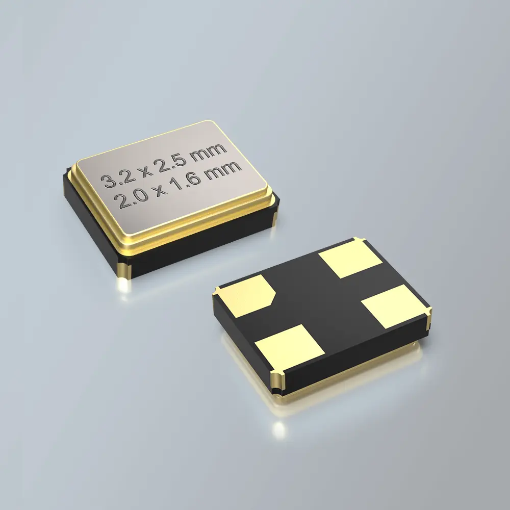 Cristales oscilantes de baja ESR 3,2 x 2,5 mm y 2,0 x 1,6 mm CRISTALES DE CUARZO PARA UN COMIENZO RÁPIDO