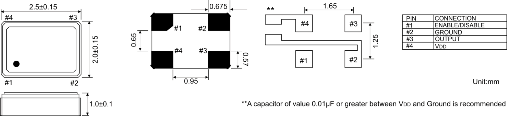 SPXO OSZILLATOR CERÁMICO 2,5 X 2,0 MM SPXO OSZILLATOR CERÁMICO 2,5 X 2,0 MM